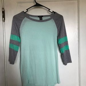 Light blue flowy shirt!